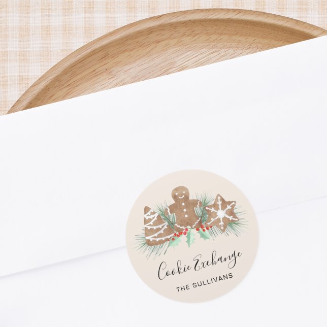 Adesivo Redondo Cookie Exchange (Criador carregado)
