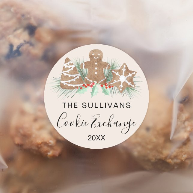 Adesivo Redondo Cookie Exchange (Criador carregado)