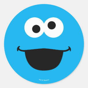 Adesivo Redondo Cookie Face Art