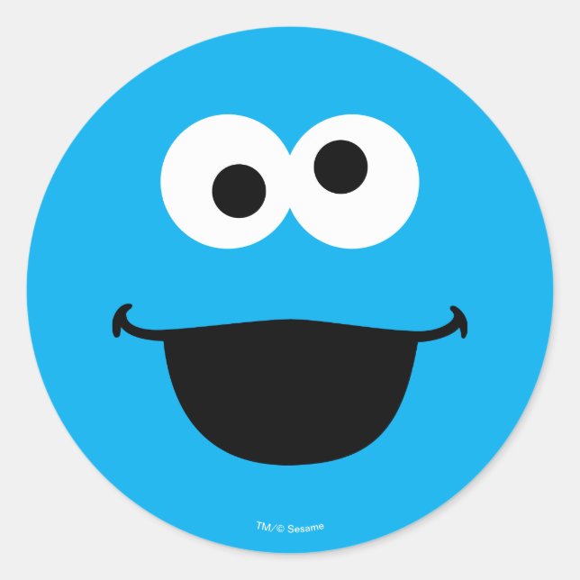 Adesivo Redondo Cookie Face Art (Frente)