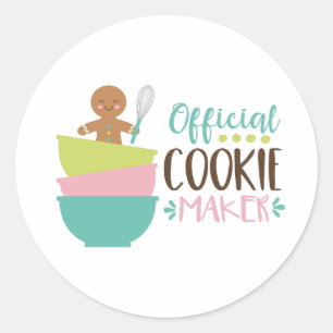 Adesivo Redondo Cookie Maker Oficial