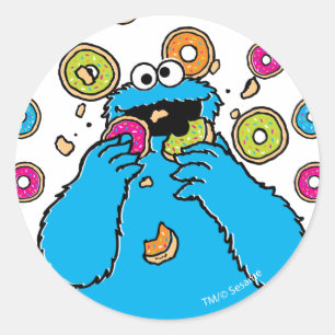 Adesivo Redondo Cookie MonsterDonut Destroyer