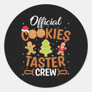 Adesivo Redondo Cookie Oficial Taster Crew Baking Baker