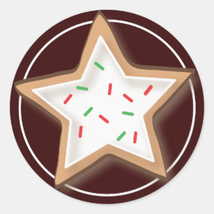 Adesivo Redondo Cookie Yummy Stickers