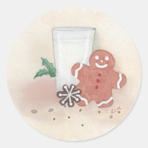 Adesivo Redondo Cookies de Natal