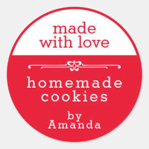 Adesivo Redondo Cookies de Produtos de Casamento