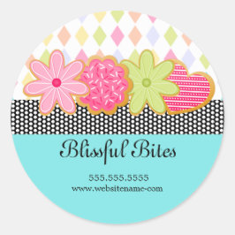 Adesivo Redondo Cookies Festivos