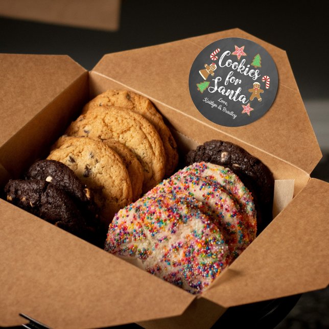 Adesivo Redondo Cookies Para Papais noeis (Criador carregado)