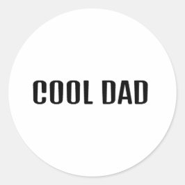 Adesivo Redondo Cool Dad