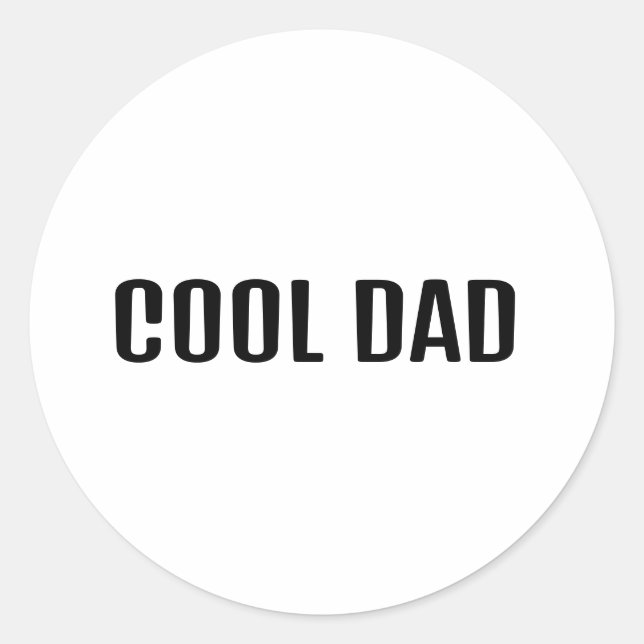 Adesivo Redondo Cool Dad (Frente)