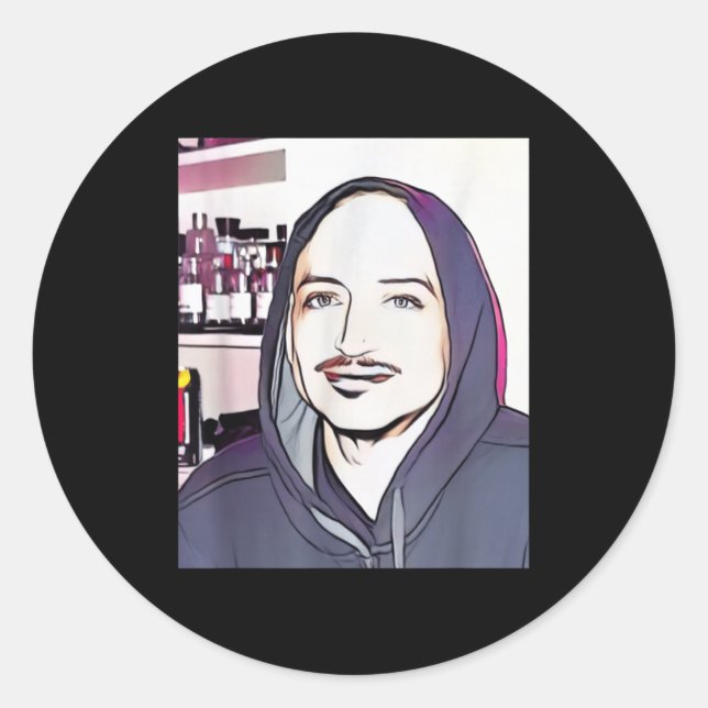 Adesivo Redondo Cool Dude  (Frente)