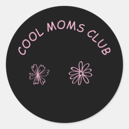 Adesivo Redondo Cool moms club