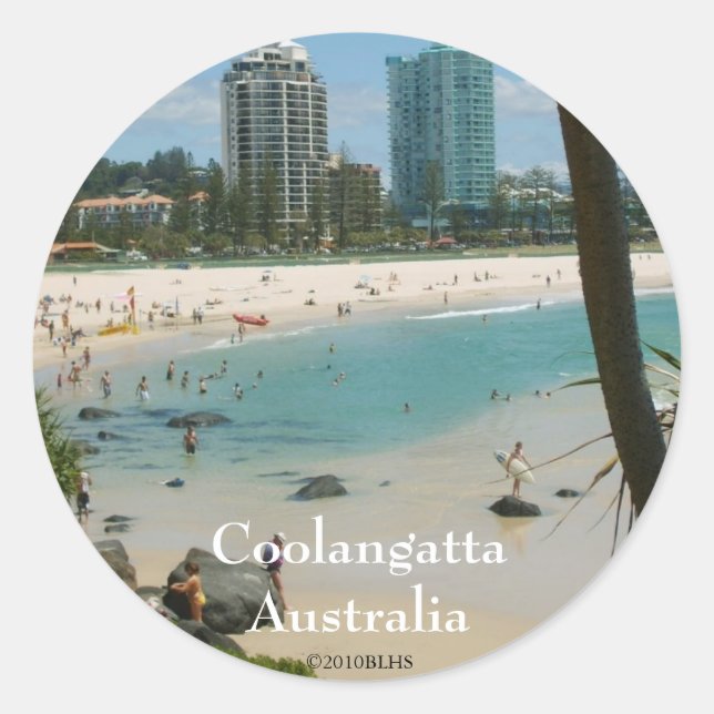 Adesivo Redondo Coolangatta Sticker (Frente)