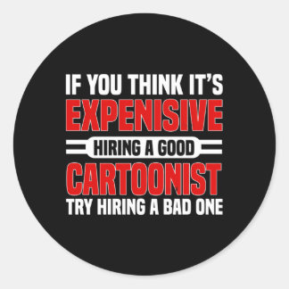 Adesivo Redondo Coonist Comic Book Illustrator Animator Cooning