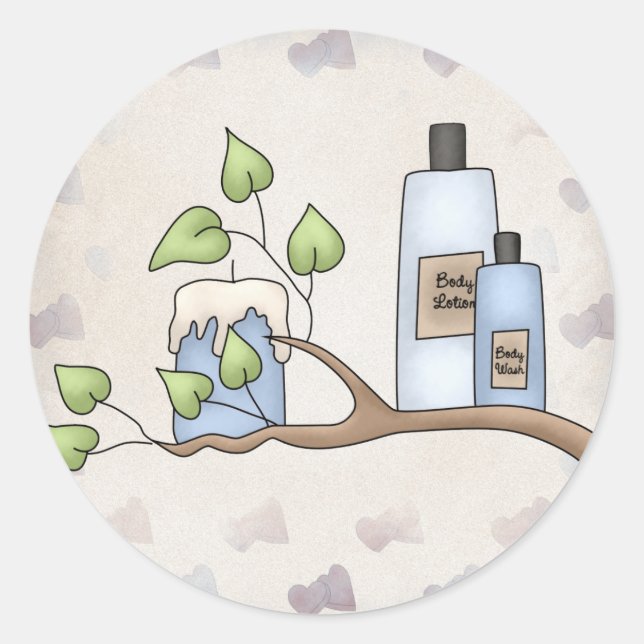 Adesivo Redondo Coordenando os selos do envelope do Chá de panela (Frente)