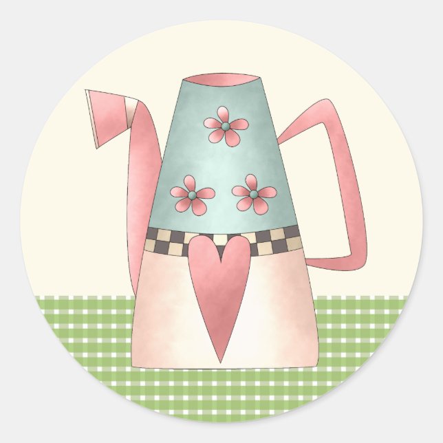 Adesivo Redondo Coordenando os selos do envelope do Chá de panela (Frente)