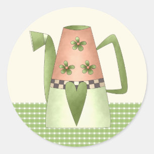 Adesivo Redondo Coordenando os selos do envelope do Chá de panela