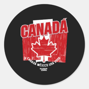 Adesivo Redondo Copa do Mundo de Fãs de Futebol do Canadá 2026