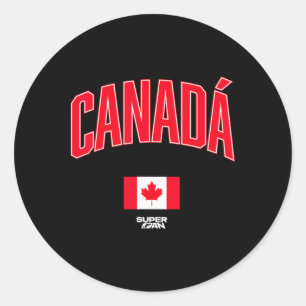 Adesivo Redondo Copa do Mundo de Futebol de Torcedores do Canadá 2