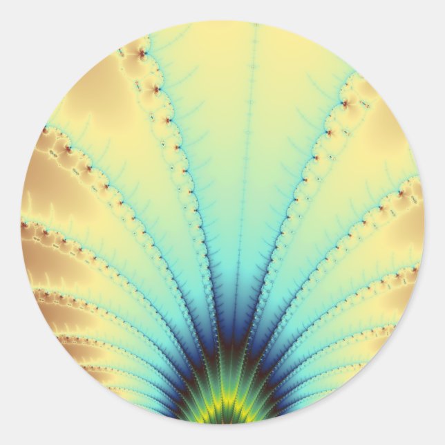 Adesivo Redondo Copacabana Fractal (Frente)