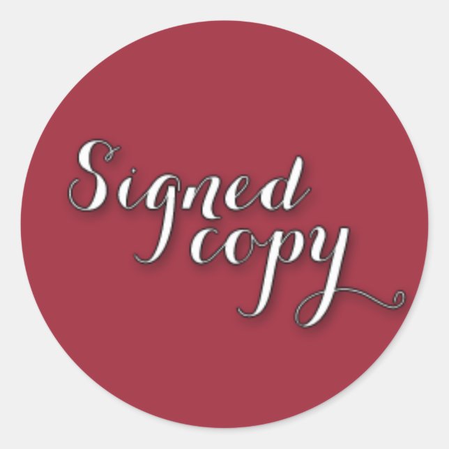 Adesivo Redondo Cópia Assinada (Frente)