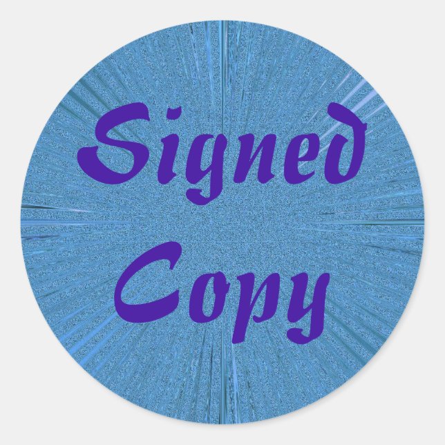 Adesivo Redondo Cópia assinada - Autocolantes redondos ( nº 1) (Frente)