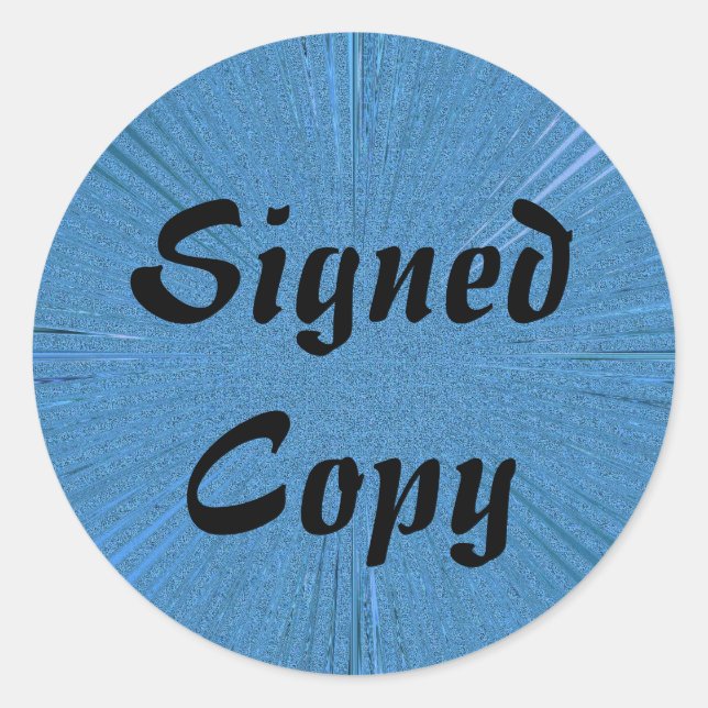 Adesivo Redondo Cópia assinada - Autocolantes redondos ( nº 1) (Frente)
