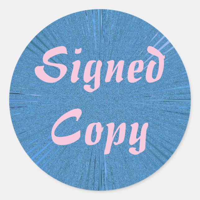 Adesivo Redondo Cópia assinada - Autocolantes redondos ( nº 3) (Frente)