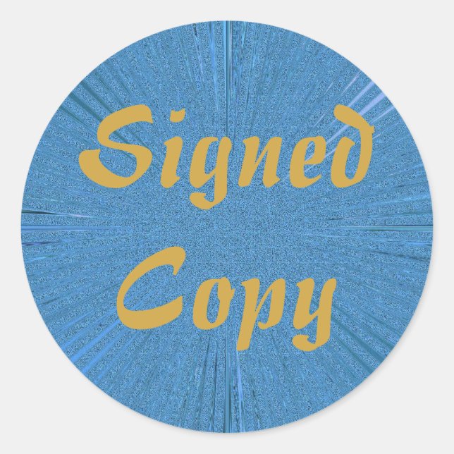 Adesivo Redondo Cópia assinada - Autocolantes redondos ( nº 5) (Frente)