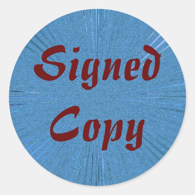 Adesivo Redondo Cópia assinada - Autocolantes redondos ( nº 7) (Frente)