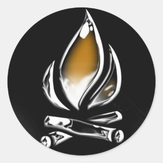 Adesivo Redondo cópia de incêndio e toros