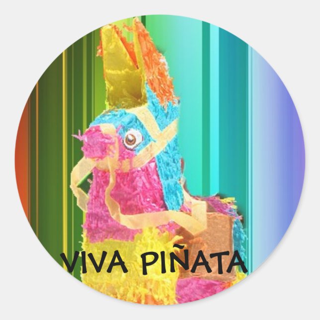 Adesivo Redondo Cópia PINATA, VIVA PIÑATA (Frente)