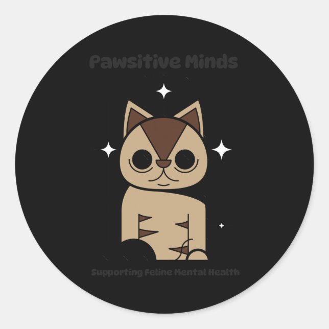 Adesivo Redondo Copie De Meow Wellness S Sticker (Frente)