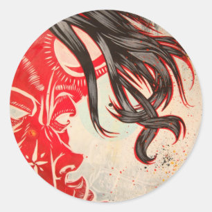 Adesivo Redondo Copo vazio da revolução