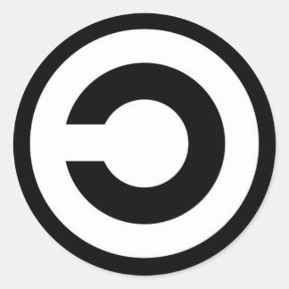 Adesivo Redondo copyleft