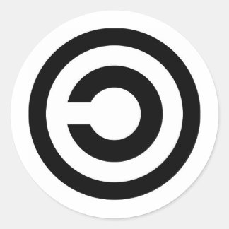 Adesivo Redondo copyleft