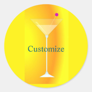 Adesivo Redondo Coquetel Martini Alto Thunder_Cove