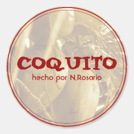 Adesivo Redondo Coquito