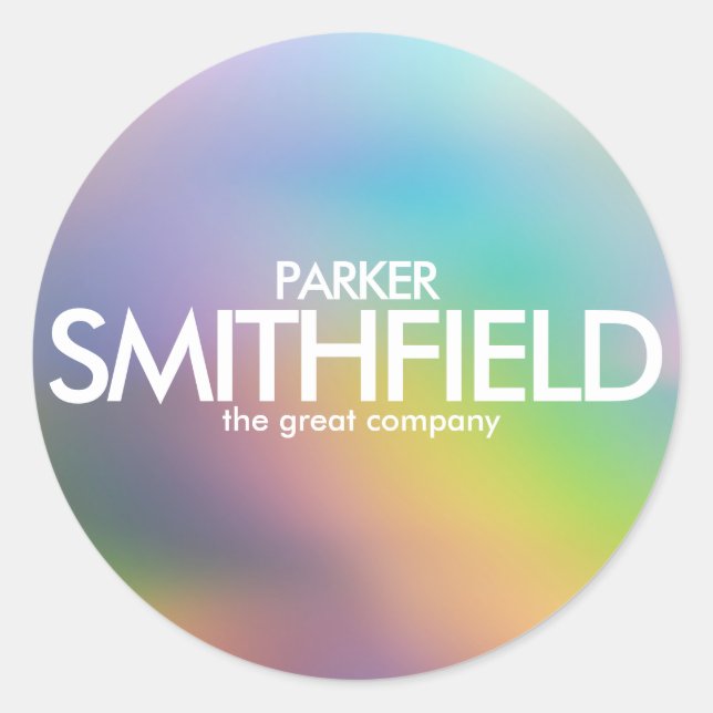 Adesivo Redondo Cor abstrato (Frente)