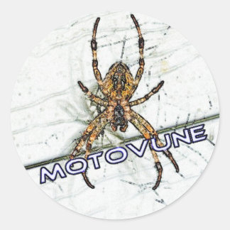Adesivo Redondo cor da aranha MOTOVUNE