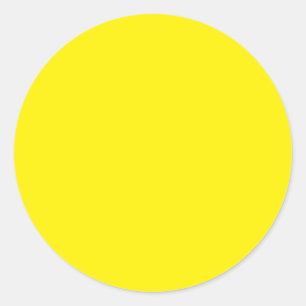 Adesivo Redondo Cor de fundo - Amarelo