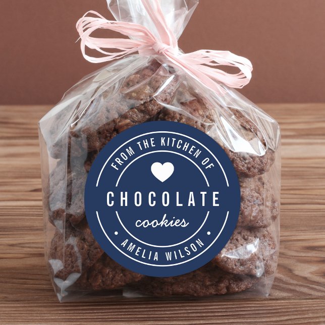 Adesivo Redondo Cor de fundo editável da cozinha de (Criador carregado)