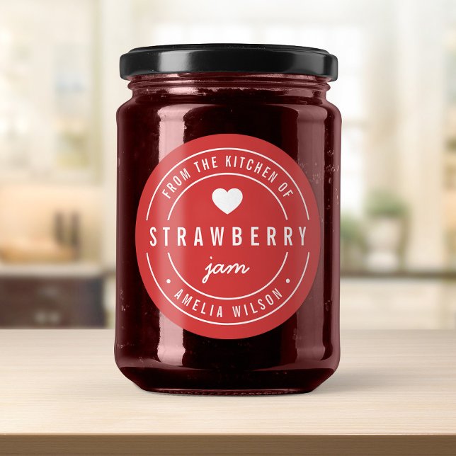 Adesivo Redondo Cor de Fundo EDITÁVEL Da Cozinha de (Criador carregado)