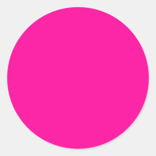 Adesivo Redondo Cor de Fundo FF0099 Magenta Fúcsia Rosa Quente