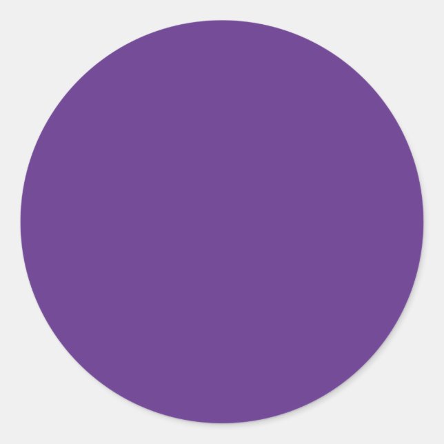 Adesivo Redondo Cor de fundo - Roxo (Frente)
