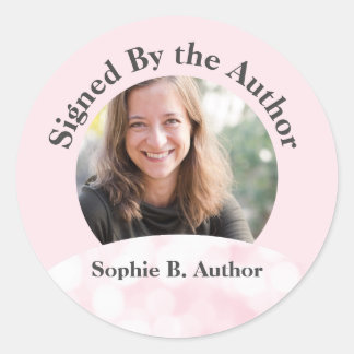 Adesivo Redondo Cor-De-Rosa Assinada Pelo Lançamento Do Livro De A