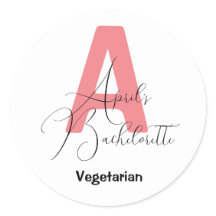 Cor-de-rosa clássico, nome e solha inicial