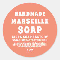 Cor-de-rosa moderna Marselha Soap Salmon