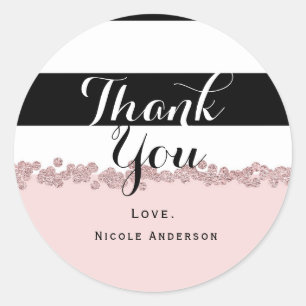 Adesivo Redondo Cor-de-rosa-rosa-rosa-rosa-rosa Dourado, preto e b