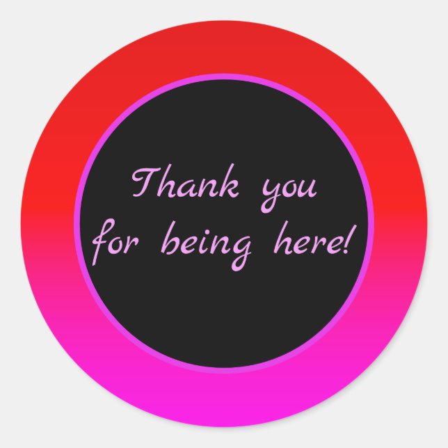 Adesivo Redondo cor-de-rosa verde-verde, escarlate, vermelho, rosa (Frente)